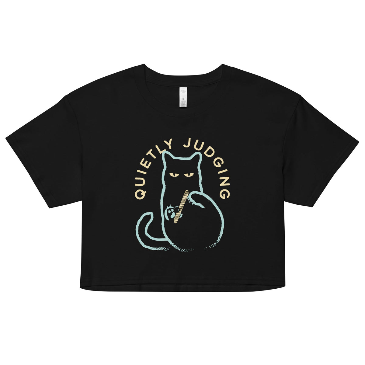 Quietly Judging Women's Crop Tee product image 1