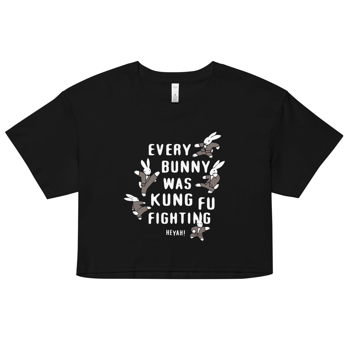 Every Bunny Was Kung Fu Fighting Women's Crop Tee product image 2