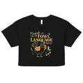 Fluent In Fowl Language Women's Crop Tee product image 1