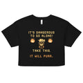 It's Dangerous To Go Alone Women's Crop Tee product image 1