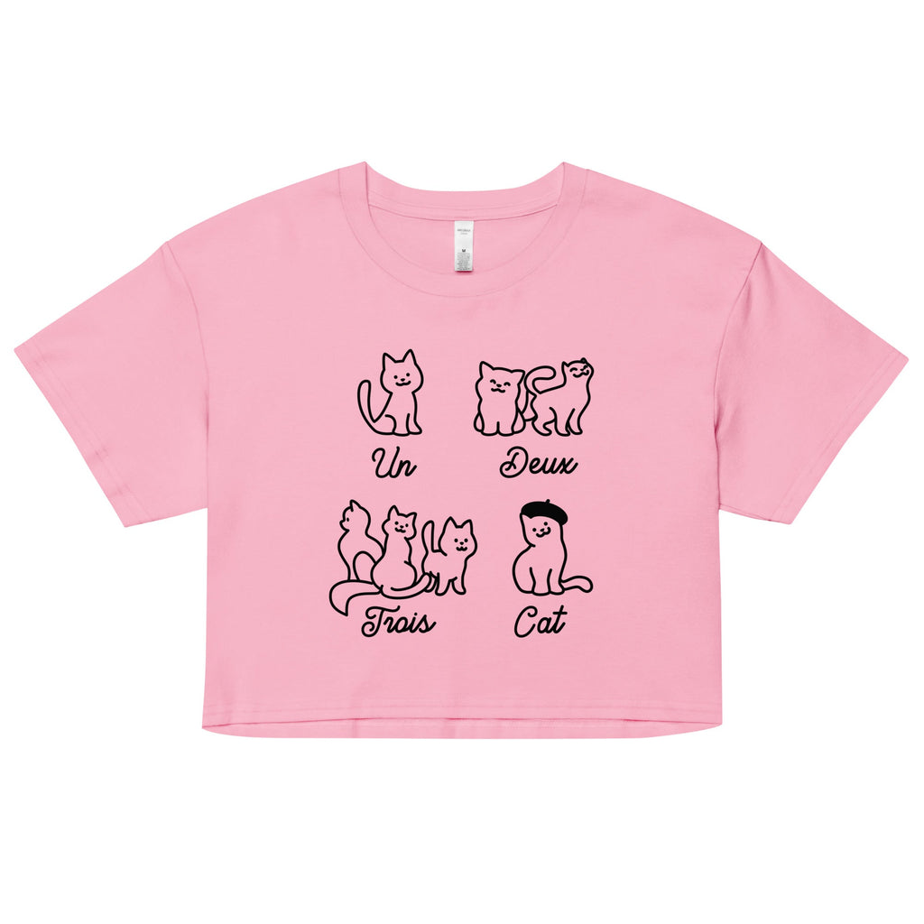 Un Deux Trois Cat Women's Crop Tee product image 3