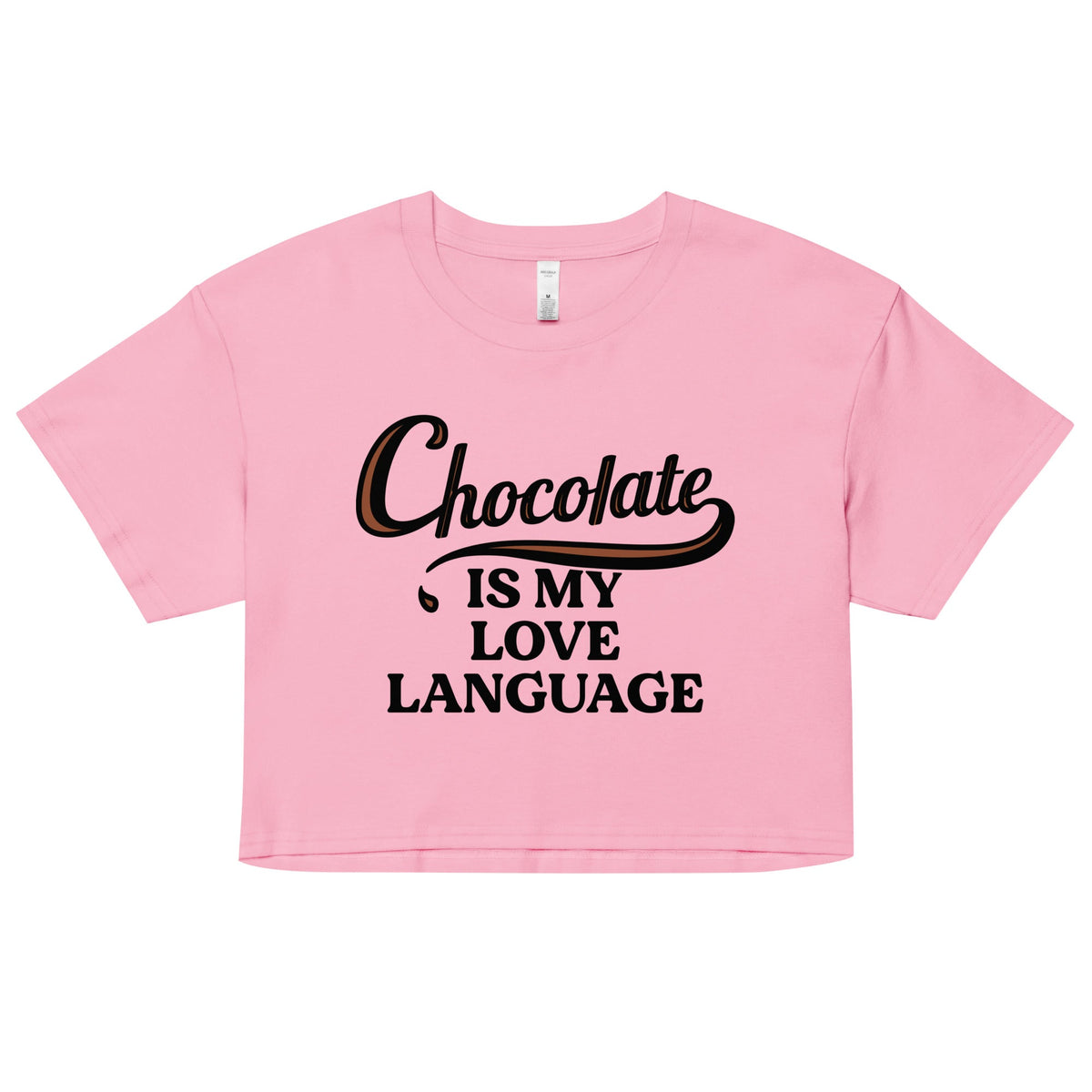 Chocolate Is My Love Language Women's Crop Tee product image 1