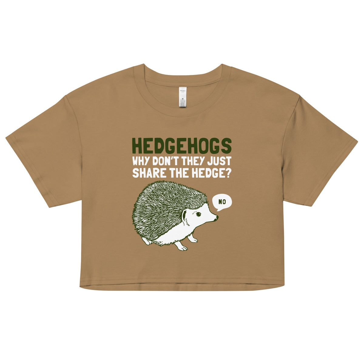 Hedgehogs Can't Share Women's Crop Tee product image 3