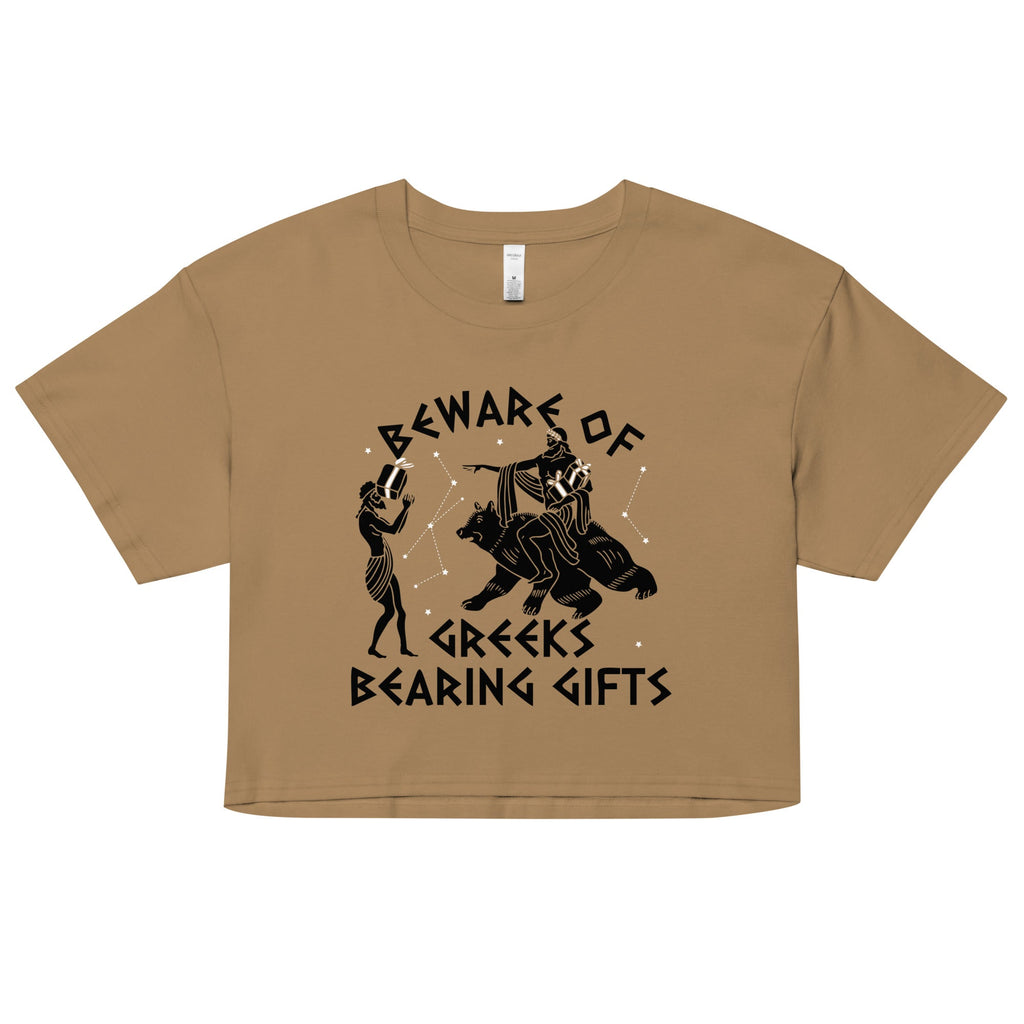 Beware Of Greeks Bearing Gifts Women's Crop Tee product image 2