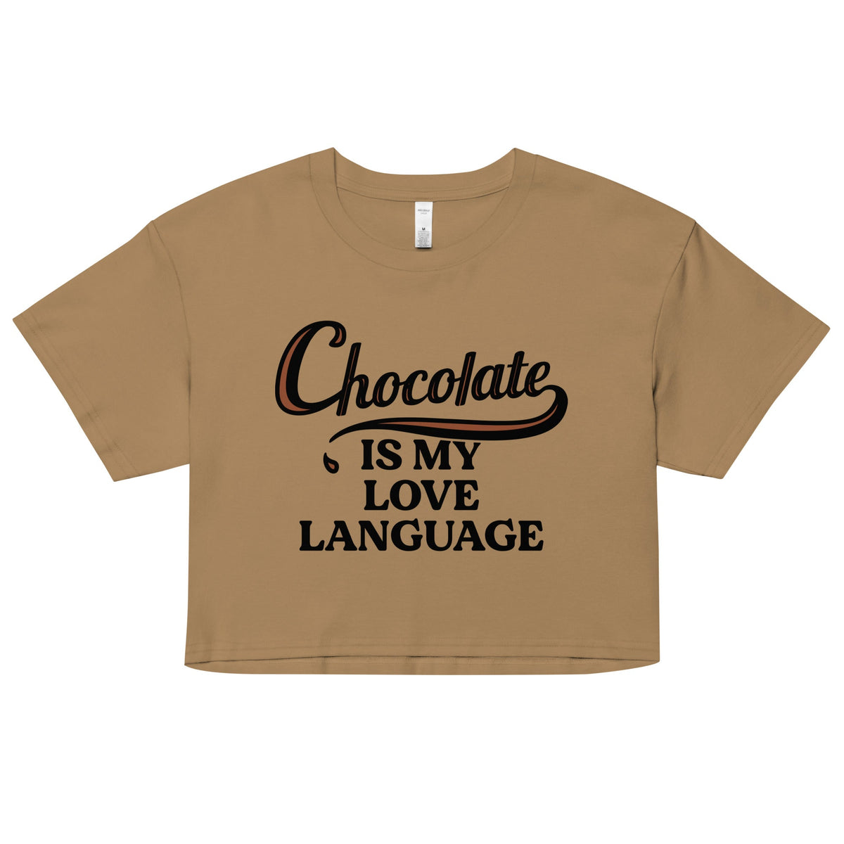 Chocolate Is My Love Language Women's Crop Tee product image 2