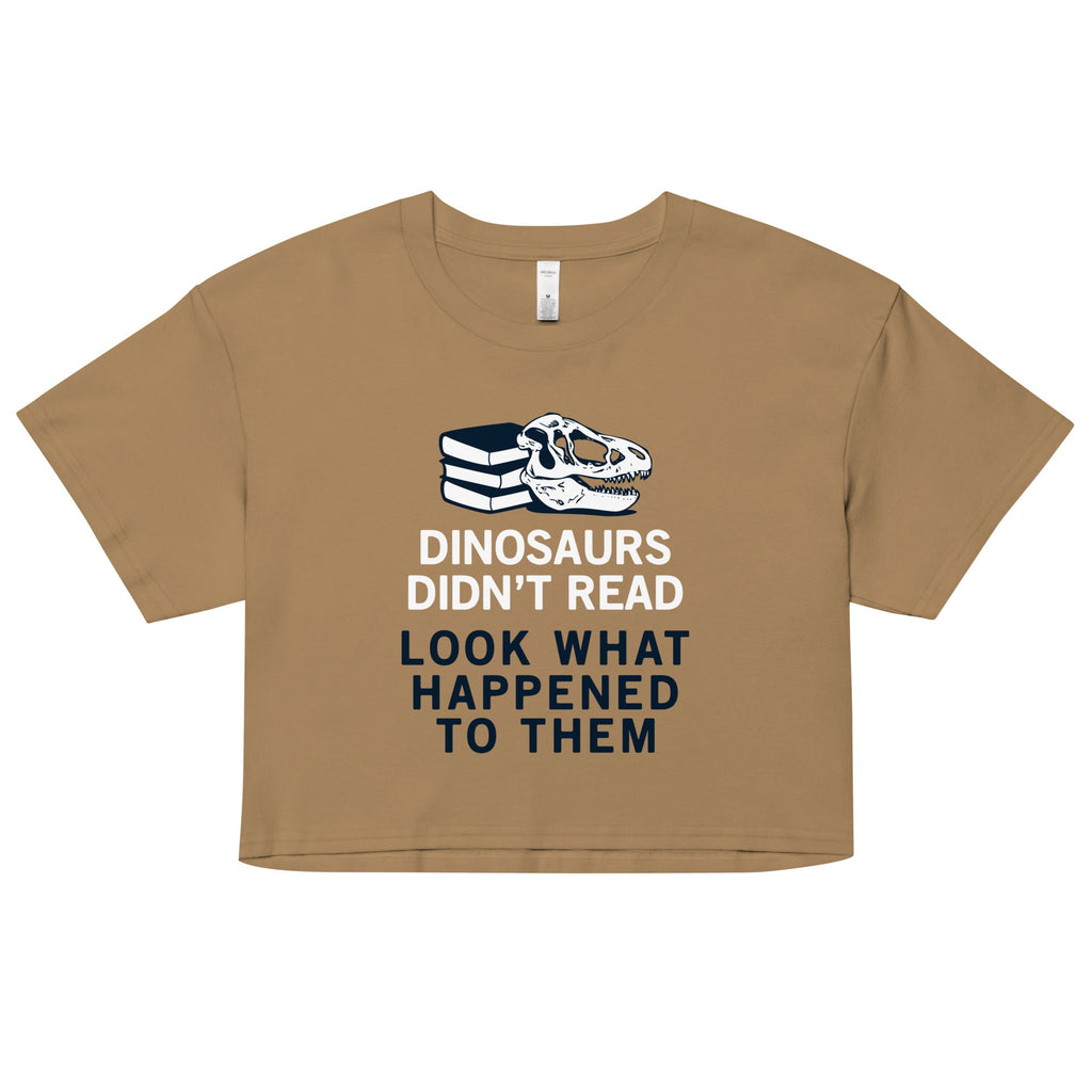 Dinosaurs Didn't Read Women's Crop Tee product image 2