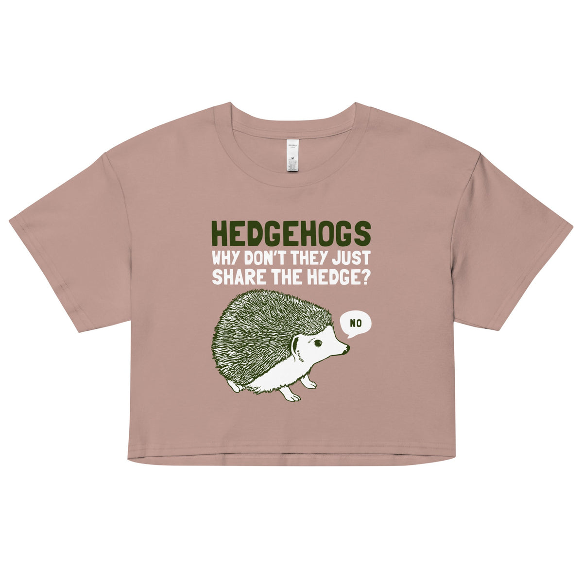 Hedgehogs Can't Share Women's Crop Tee product image 1
