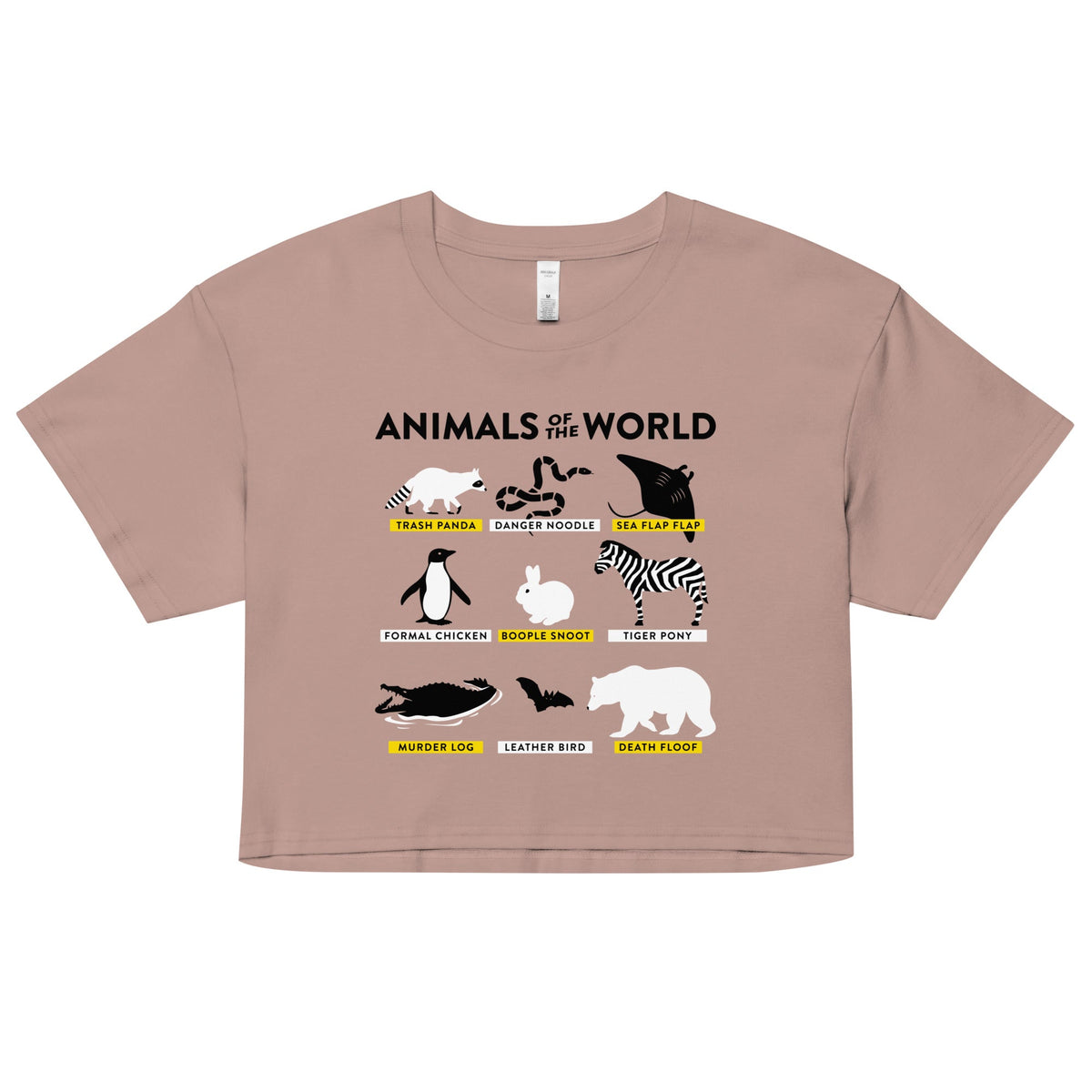 Animals Of The World Women's Crop Tee product image 1