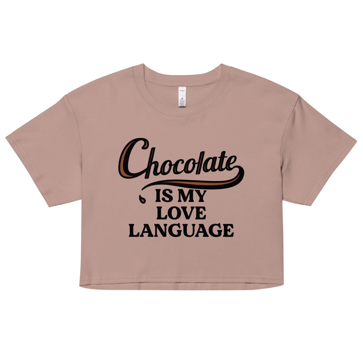 Chocolate Is My Love Language Women's Crop Tee product image 3
