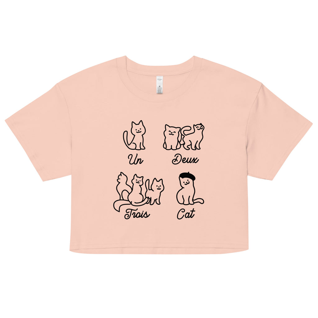 Un Deux Trois Cat Women's Crop Tee product image 4