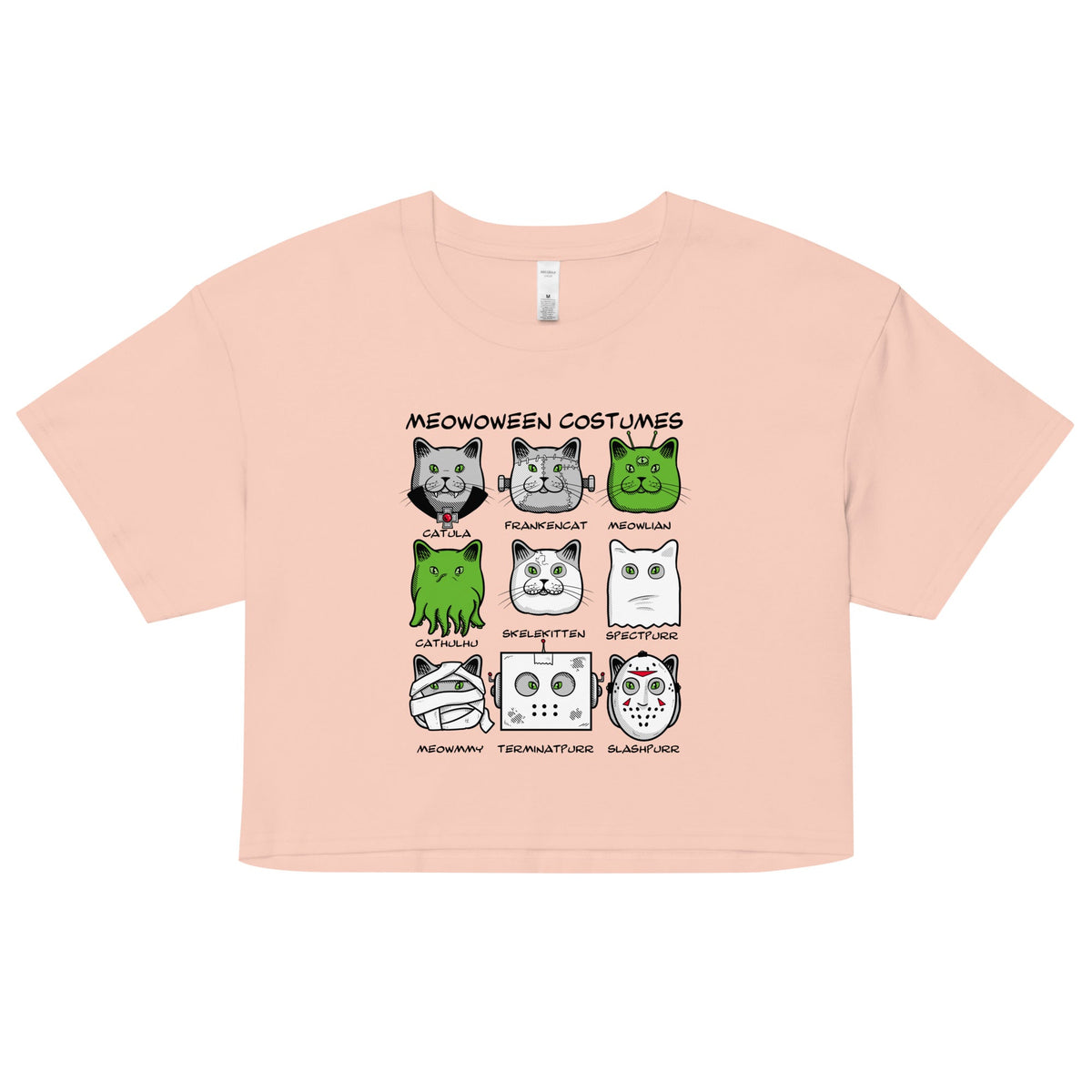 Meowoween Costumes Women's Crop Tee product image 4