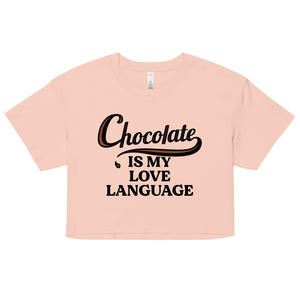 Chocolate Is My Love Language Women's Crop Tee product image 4