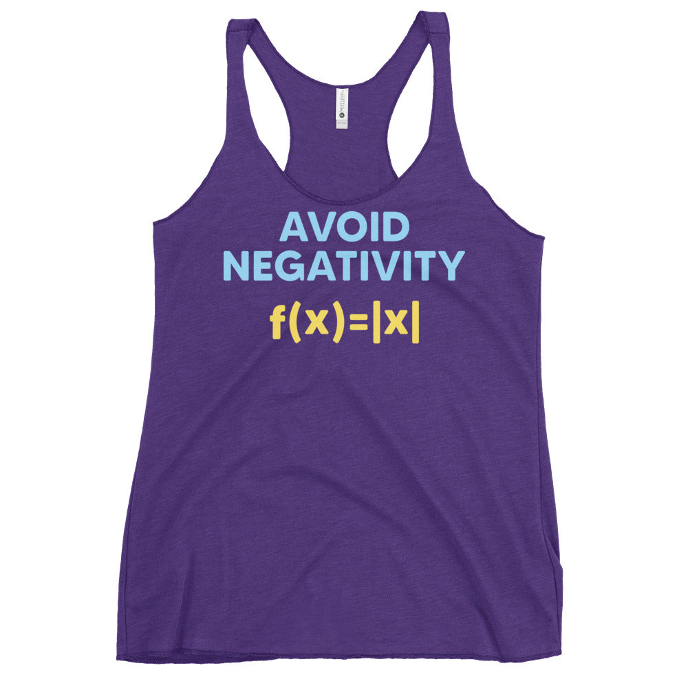 Avoid Negativity Women's Racerback Tank