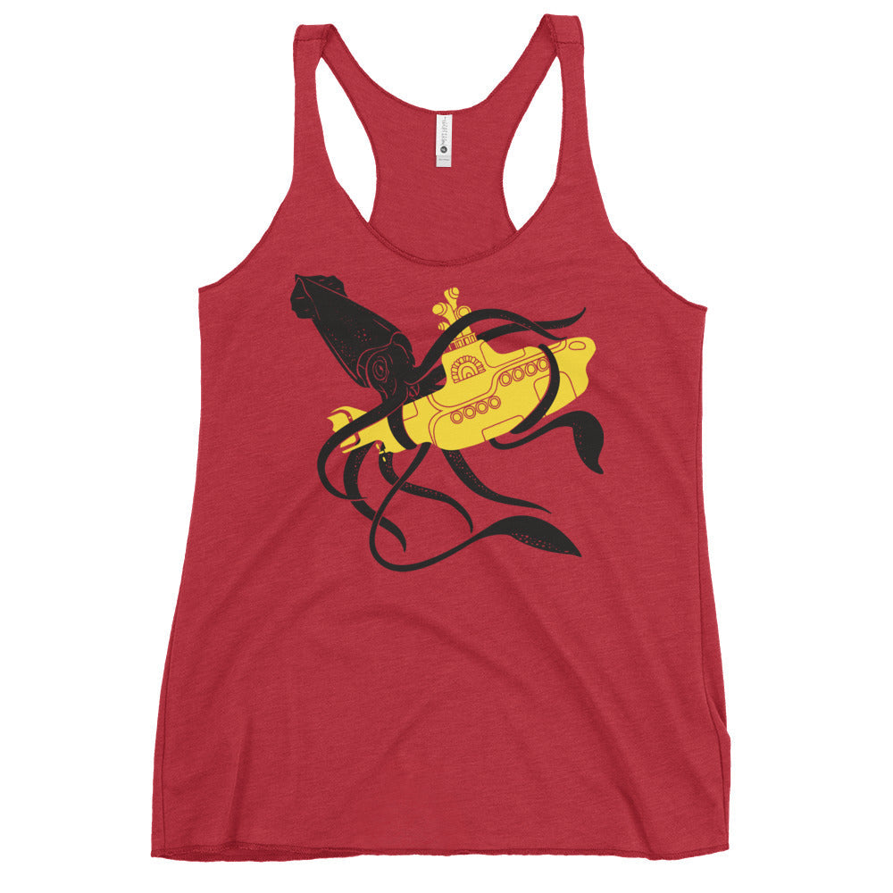 Squid Sub Battle Women's Racerback Tank