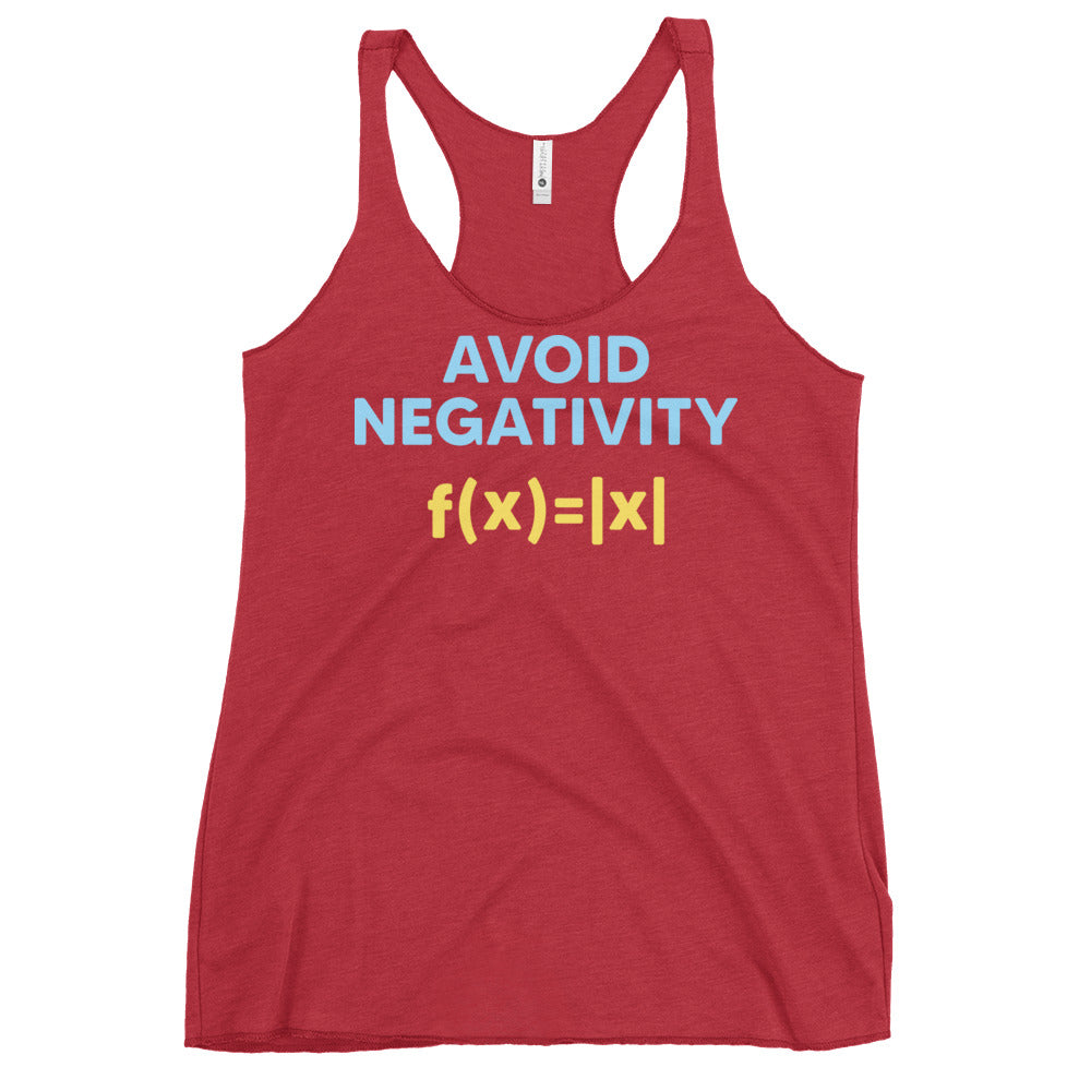 Avoid Negativity Women's Racerback Tank