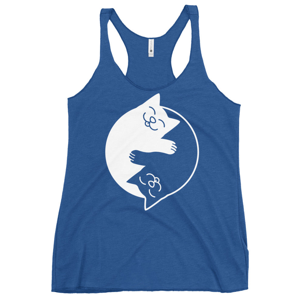 Yin Yang Cats Women's Racerback Tank