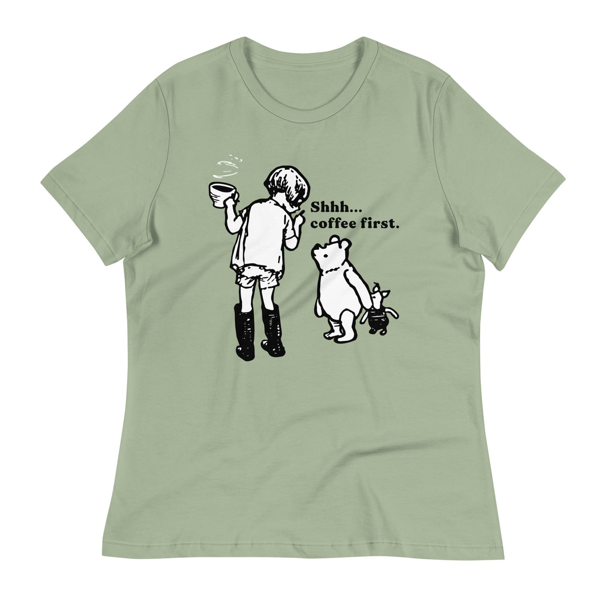 Shhh Coffee First Women's Signature Tee product image 3