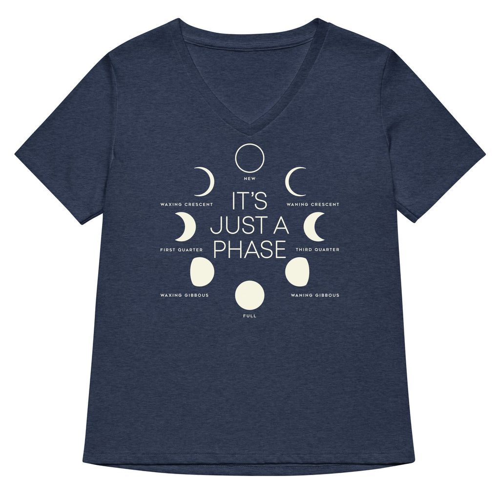 It's Just A Phase Women's V-Neck Tee product image 3