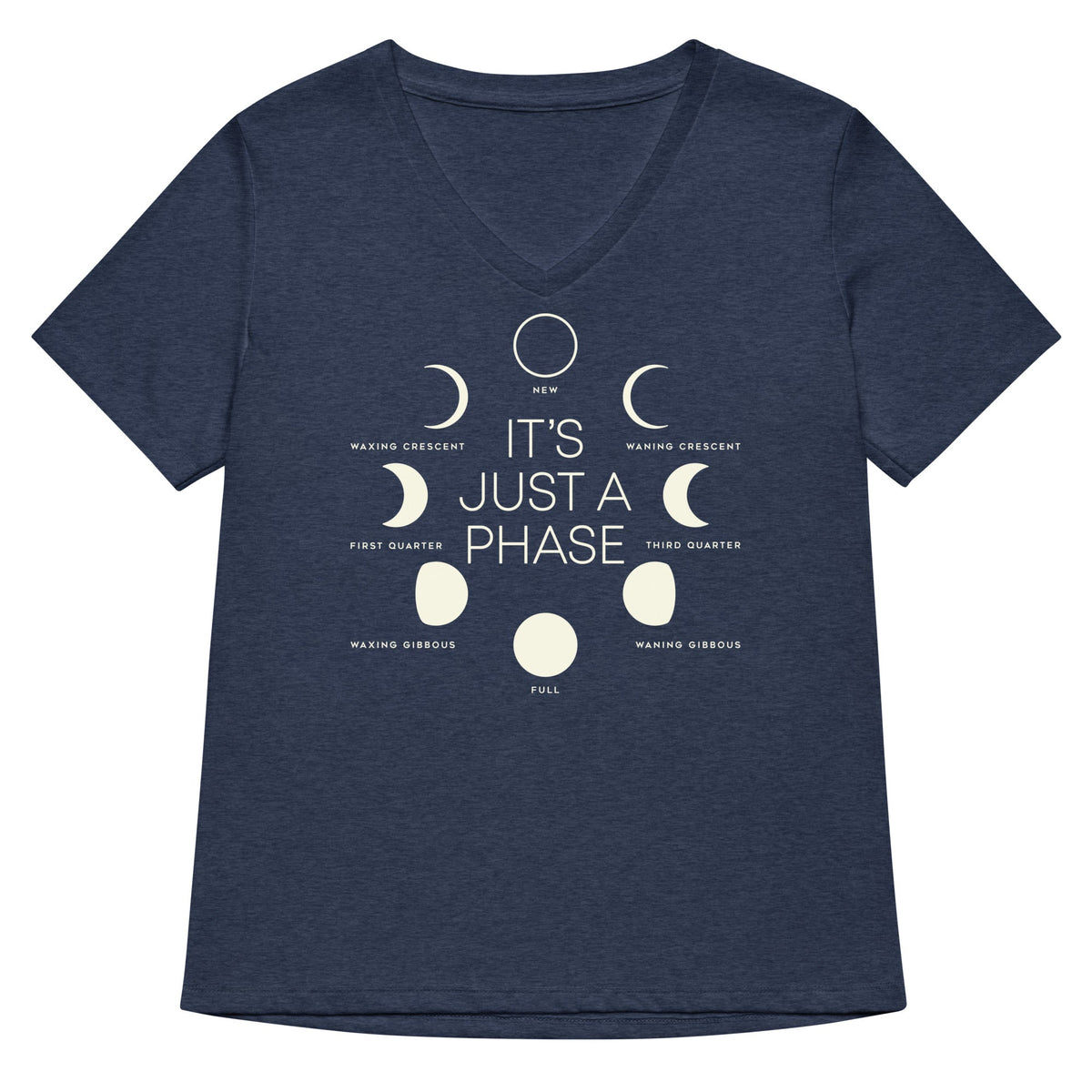 It's Just A Phase Women's V-Neck Tee product image 3