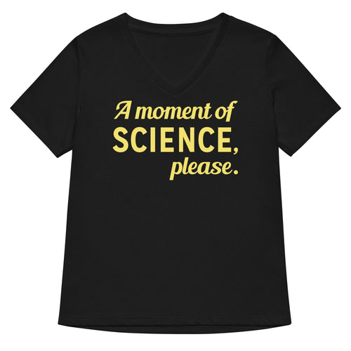 A Moment of Science, Please Women's V-Neck Tee product image 1