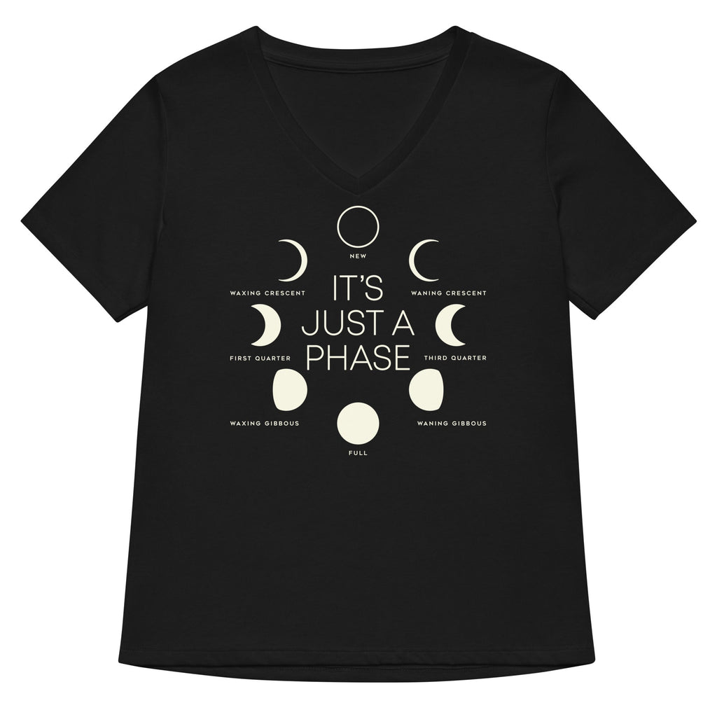 It's Just A Phase Women's V-Neck Tee product image 1