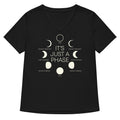 It's Just A Phase Women's V-Neck Tee product image 1