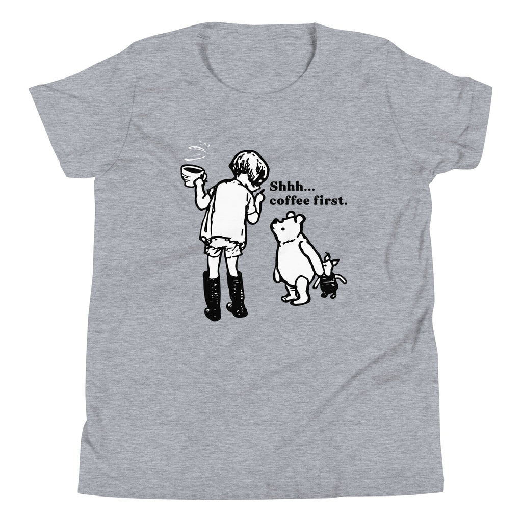 Shhh Coffee First Kid's Youth Tee product image 1