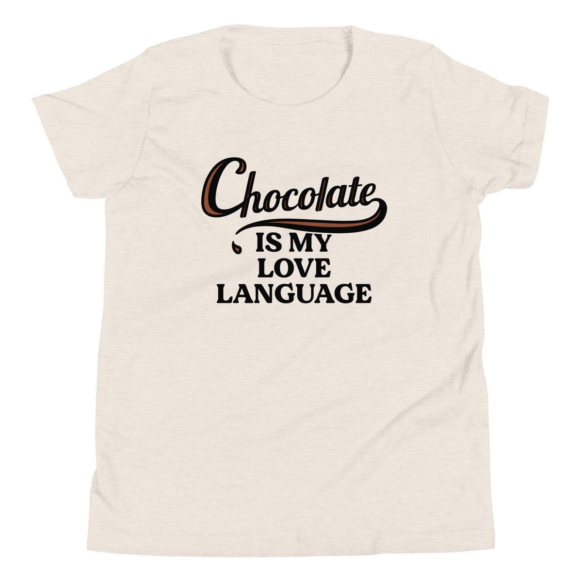 Chocolate Is My Love Language Kid's Youth Tee product image 4
