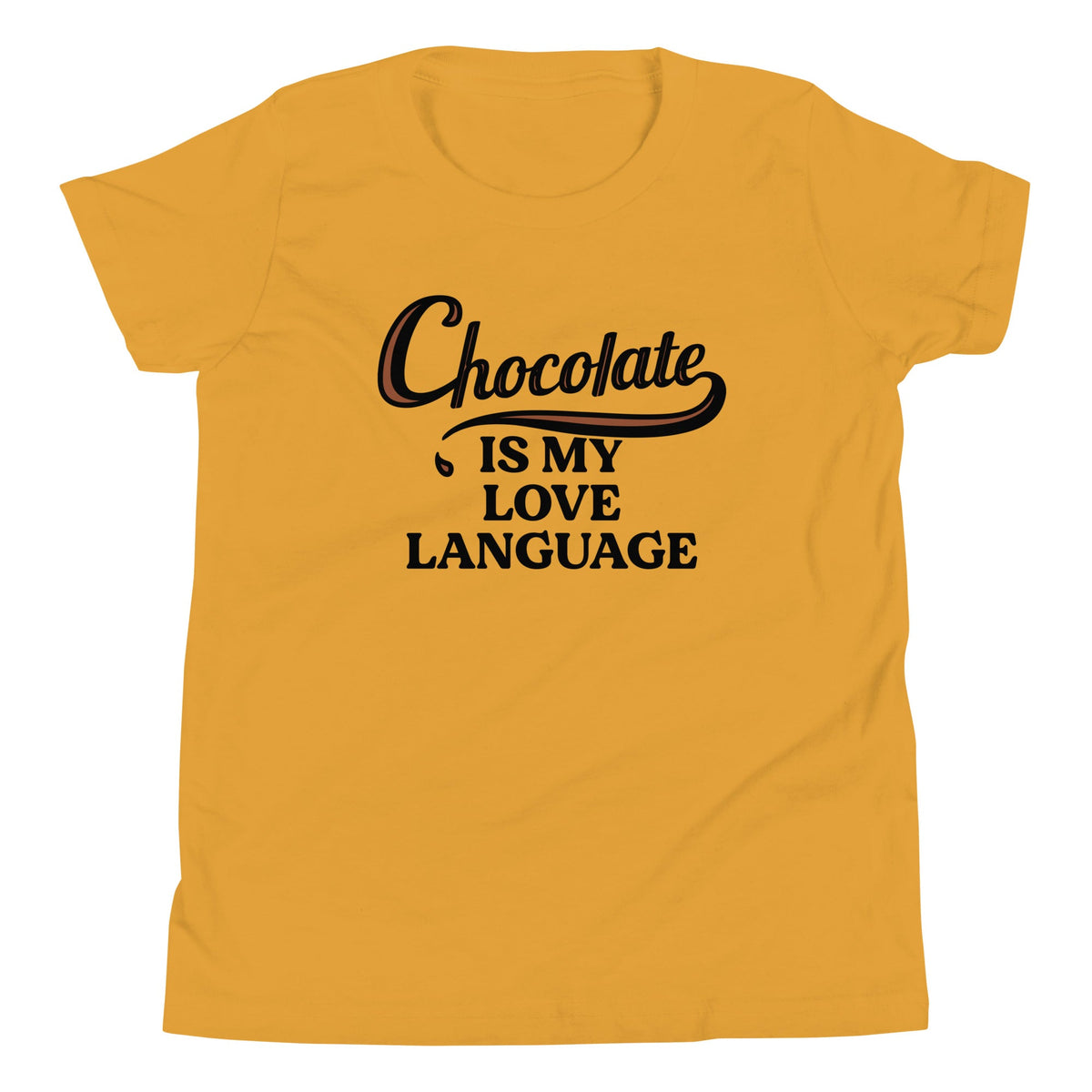 Chocolate Is My Love Language Kid's Youth Tee product image 3