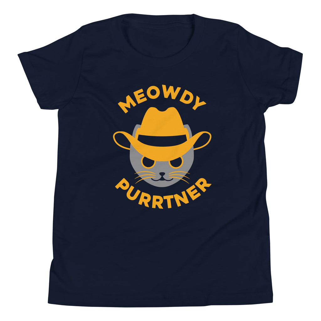 Meowdy Purrtner Kid's Youth Tee product image 1