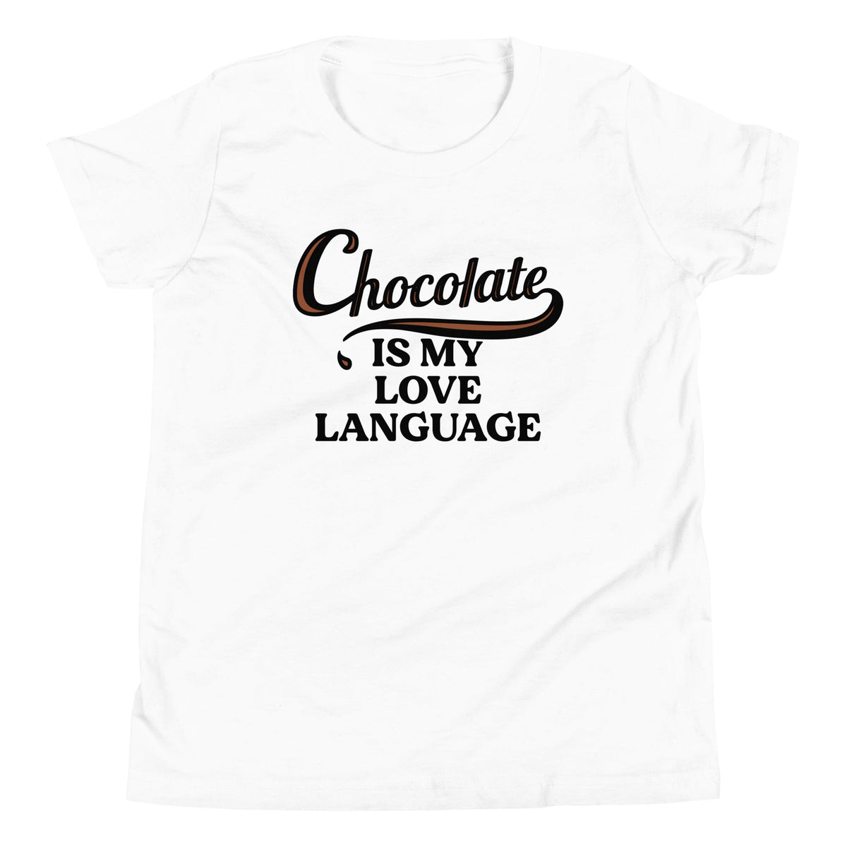 Chocolate Is My Love Language Kid's Youth Tee product image 5
